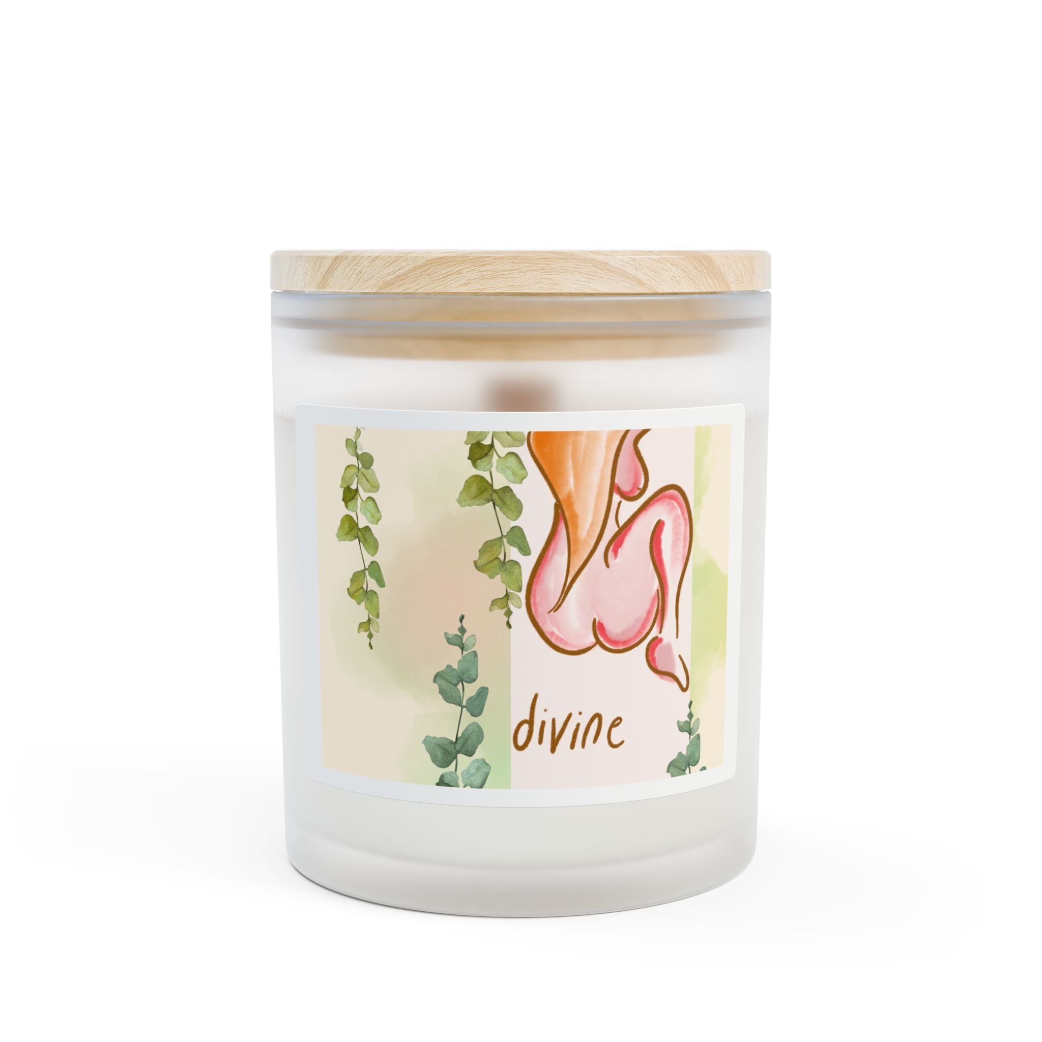 Divine Frosted Glass Candle - 11oz Aromatherapy