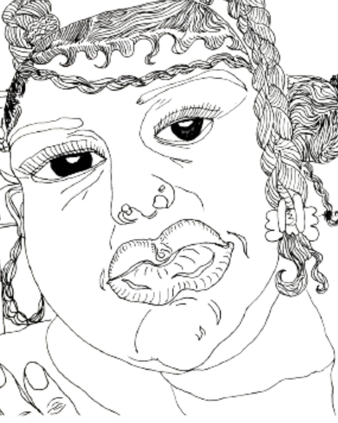 24 self portrait by Jasmine Kahlia