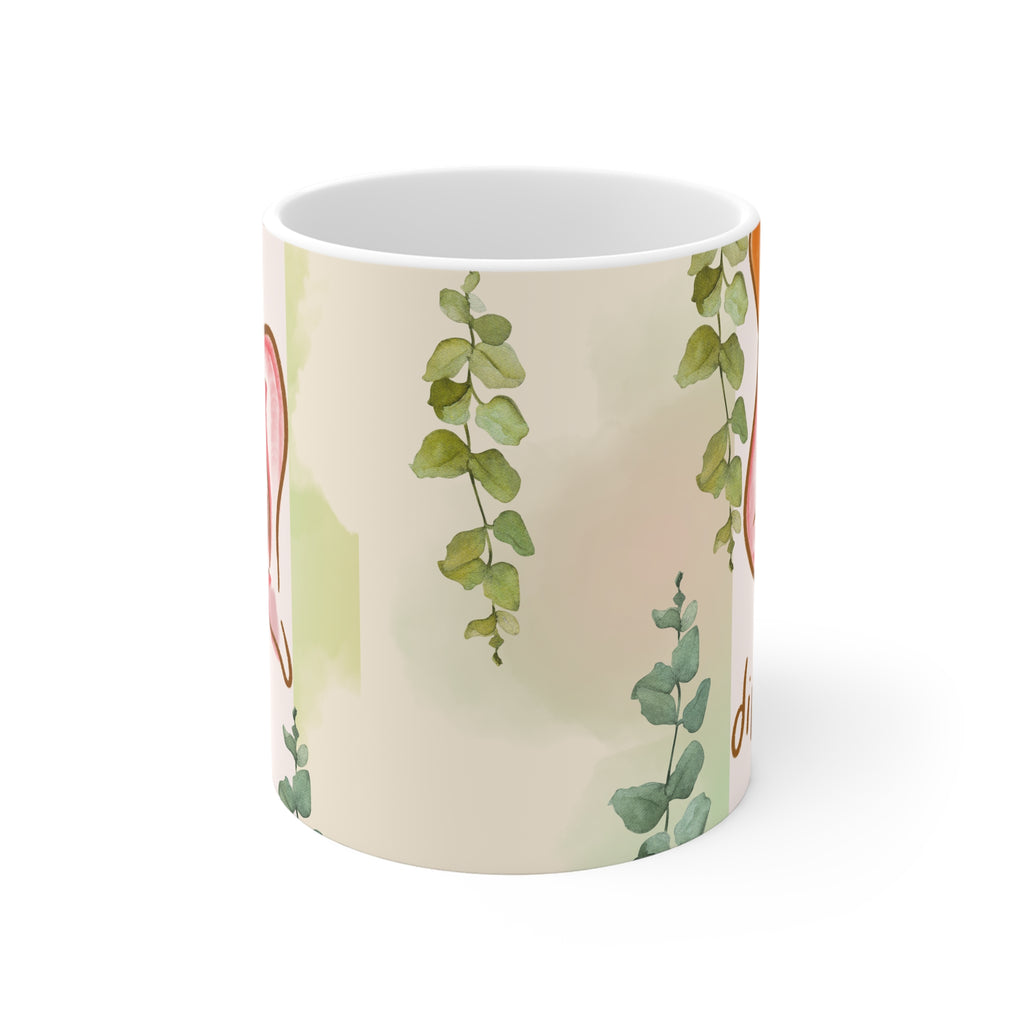 Copy of Artistic Floral Nude Design Mug - 11oz White Coffee Cup